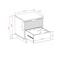 Manhattan Comfort Granville Sage Green 5-Drawer Tall Dresser, 3-Drawer Standard Dresser and 2-Drawer Nightstand GRAN053 - alternate 6